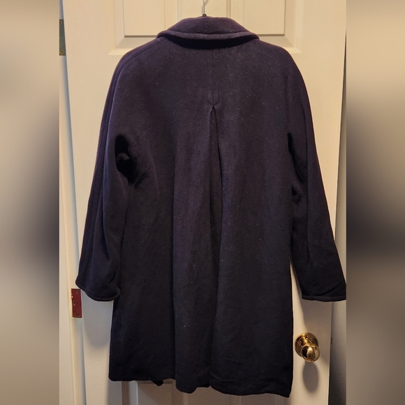 Vintage Double Breast Cashmere Wool Pea Coat - Picture 2 of 5